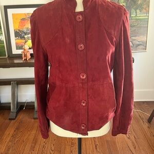 Peruzzi suede leather jacket size 30
